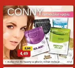 Drogeria Kosmyk Maseczka do twarzy w płacie Conny Złoto oferta