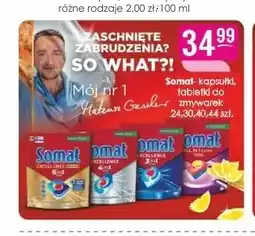Jaśmin Tabletki do zmywarki Somat 40-pak oferta