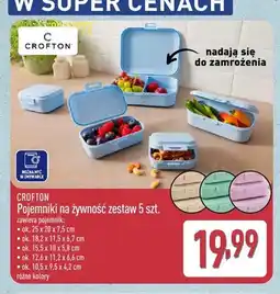 ALDI Pojemniki na żywność zestaw 5 szt. Crofton oferta