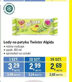 Makro Lody na patyku Twister Algida oferta