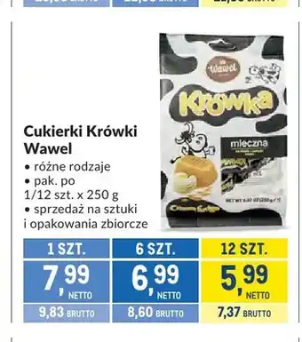 Cukierki Krówki Wawel Mleczna