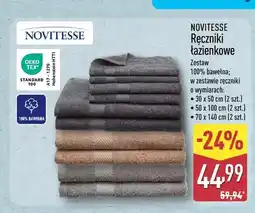 ALDI Ręczniki łazienkowe Novitesse oferta
