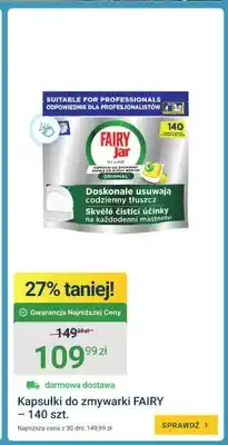 Kapsułki do zmywarki Fairy Jar All in One