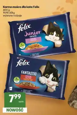 Delikatesy Centrum Karma mokra dla kota Felix Junior Fantastic 4-pak oferta