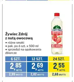 Makro Napój Żywiec Zdrój z nutą owocową oferta