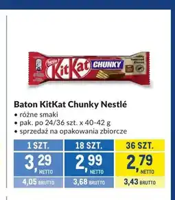 Makro Baton KitKat Chunky Nestlé oferta