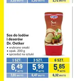 Makro Sos do lodów i deserów Dr. Oetker Toffi oferta