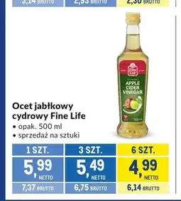 Makro Ocet jabłkowy cydrowy Fine Life oferta