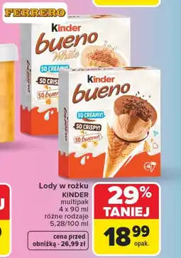 Carrefour Market Lody Kinder oferta