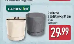 ALDI Doniczka z podstawką GARDENLINE 34 cm oferta
