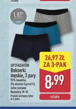 ALDI Bokserki męskie UP2FASHION 3-pak oferta