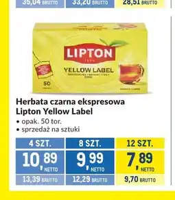 Makro Herbata czarna ekspresowa Lipton Yellow Label 50-pak oferta