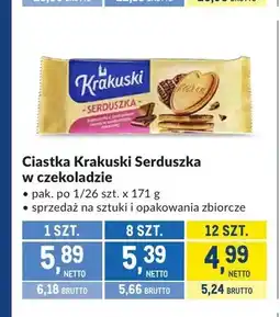 Makro Ciastka Krakuski Serduszka w czekoladzie oferta