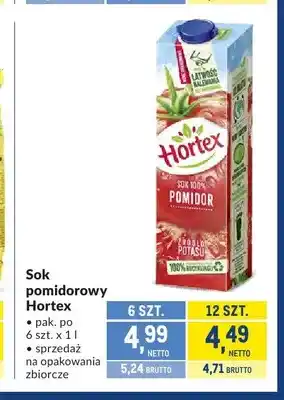 Makro Sok pomidorowy Hortex oferta
