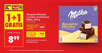 Praliny Alpejskie Mleczko o smaku waniliowym Milka