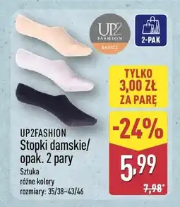 ALDI Stopki damskie męskie Up2Fashion 2-pak oferta
