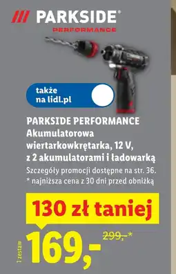 Lidl Akumulatorowa wkrętarka Parkside oferta