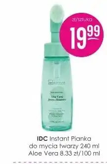 Jaśmin Pianka do mycia twarzy IDC Instant Aloe Vera oferta
