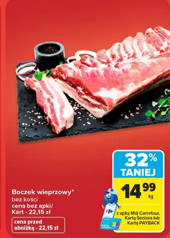 Carrefour Market Boczek bez kości Carrefour oferta