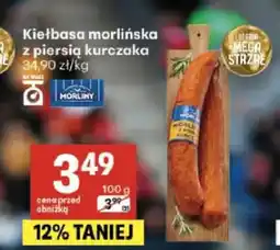 Delikatesy Centrum Kiełbasa morlińska z piersią kurczaka Morliny oferta