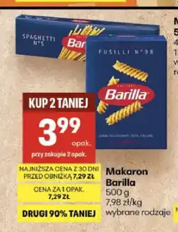 Delikatesy Centrum Makaron Barilla oferta