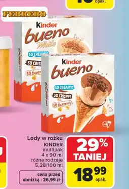 Carrefour Lody Kinder oferta