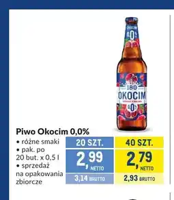 Makro Piwo Okocim 0,0% 20-pak oferta
