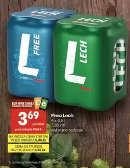 Delikatesy Centrum Piwo bezalkoholowe Lech Free 4-pak oferta