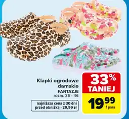 Carrefour Klapki damskie oferta