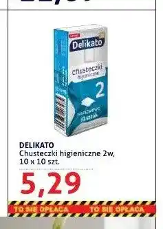 Blue Stop Chusteczki higieniczne Delikato 2w 10-pak oferta