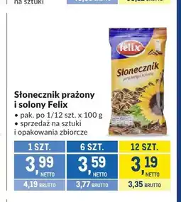 Makro Słonecznik prażony i solony Felix oferta