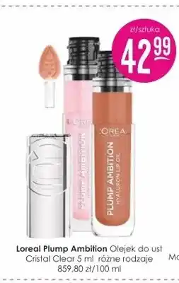 Jaśmin Olejek do ust L'Oréal Paris Plump Ambition Cristal Clear oferta