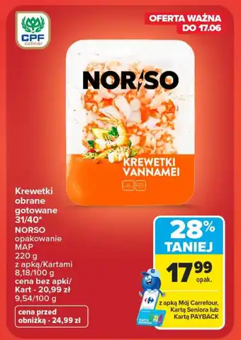 Carrefour Krewetki Norso oferta