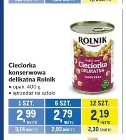 Makro Cieciorka konserwowa delikatna Rolnik oferta