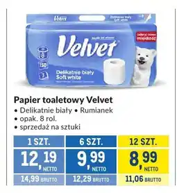 Makro Papier toaletowy Velvet Delikatnie biały oferta
