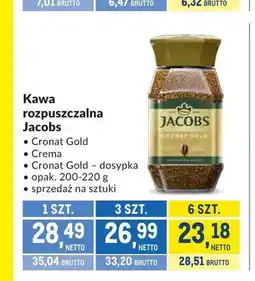 Makro Kawa rozpuszczalna Jacobs Crema oferta