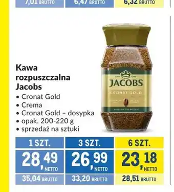 Kawa rozpuszczalna Jacobs Crema