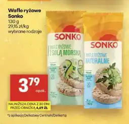 Delikatesy Centrum Wafle ryżowe Sonko naturalne oferta