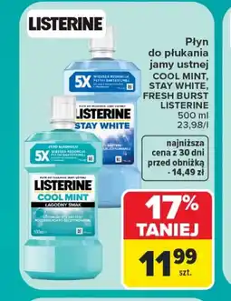 Carrefour Market Płyn do płukania jamy ustnej Listerine oferta