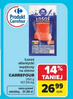 Carrefour Łosoś wędzony Carrefour oferta
