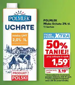 Kaufland Polmlek Mleko Uchate 2% tł. oferta