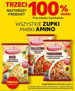 Kaufland Amino Wszystkie zupki marki oferta