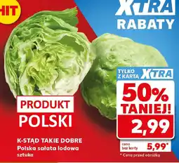 Kaufland K-Stąd Takie Dobre Polska sałata lodowa oferta