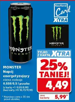 Kaufland Monster Napój energetyzujący oferta