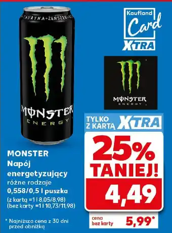 Kaufland Monster Napój energetyzujący oferta
