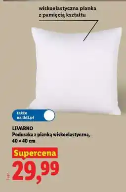 Lidl LIVARNO Poduszka z pianką wiskoelastyczną oferta
