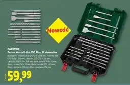 Lidl PARKSIDE Zestaw wierteł i dłut SDS Plus, 17 elementów oferta