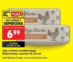 Biedronka Jaja z chowu ściółkowego Moja Kurka, rozmiar M, 10 szt oferta
