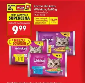 Biedronka Karma dla kota Whiskas, 8x85 g oferta
