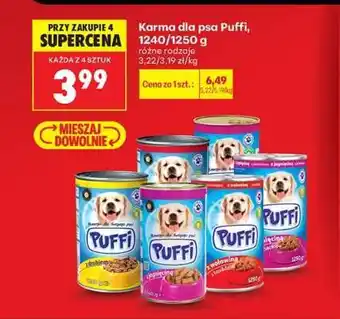Biedronka Karma dla psa Puffi, 1240/1250 g oferta